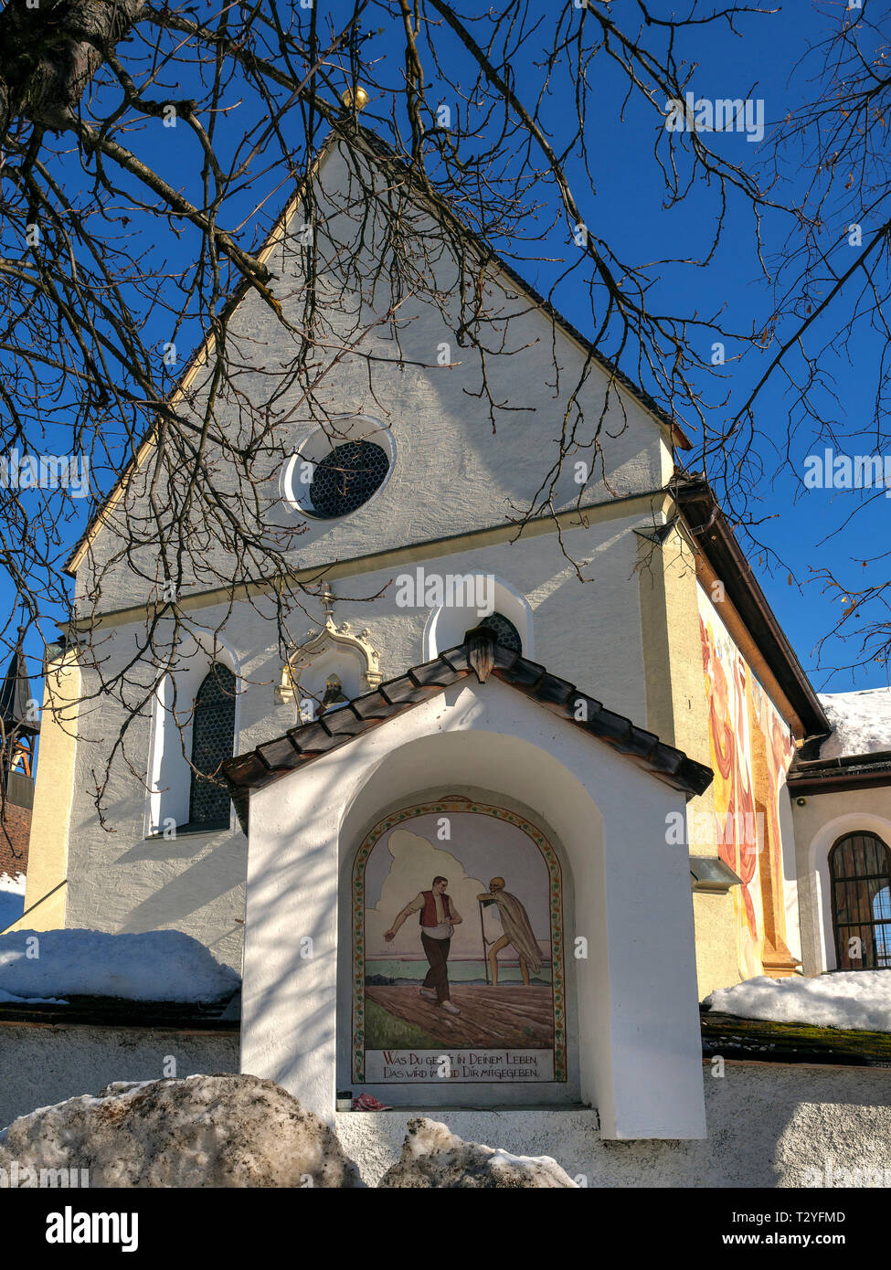 Pfarrkirche von Tarrenz, Gurgltal, Bezirk Imst, Tirol, Österreich, Europa parish church of Tarrenz, district Imst, Tyrol, Austria, Europe Stock Photo
