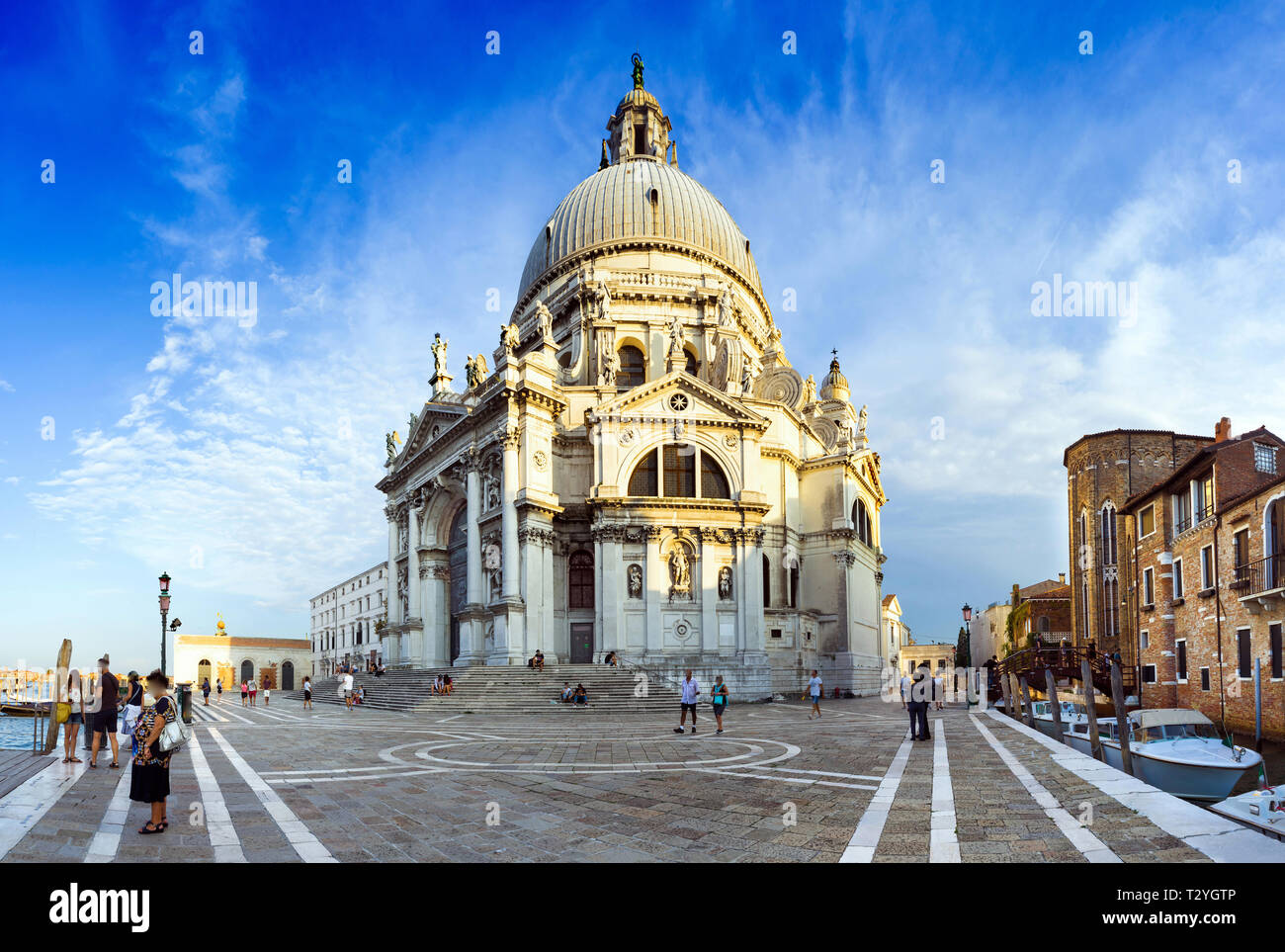Basilica of Santa Maria de la Salud, Venice, Italy Stock Photo