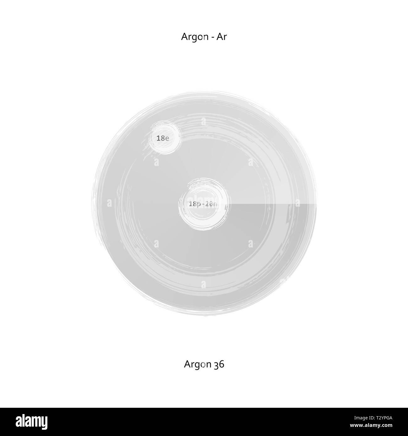 Symbol chemical element argon Black and White Stock Photos & Images Alamy