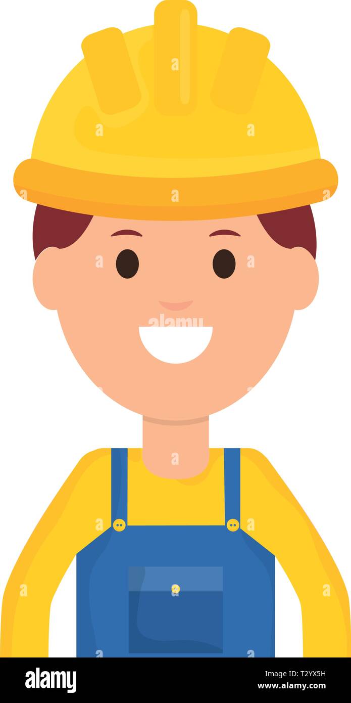 builder worker with helmet vector illustration design Stock Vector ...