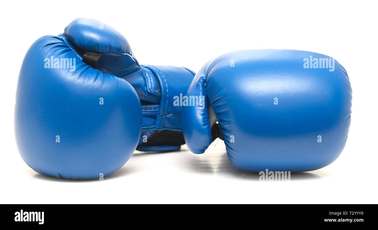 Boxing gloves isolated on white background Stock Photo - Alamy