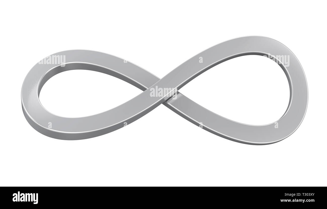 Infinity Symbol Isolated Stock Photo