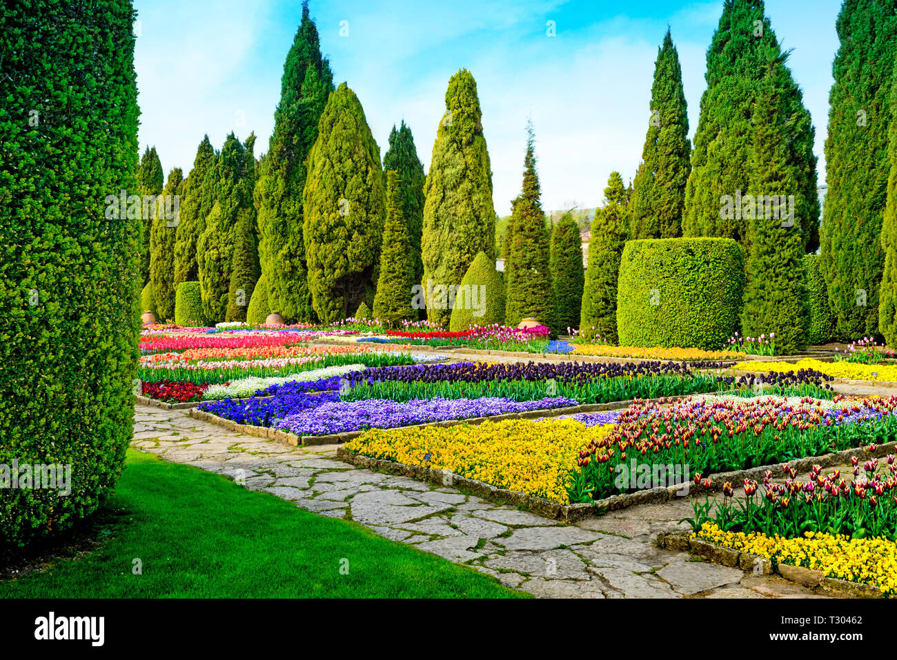 botanical garden in Balchik, Bulgaria Stock Photo