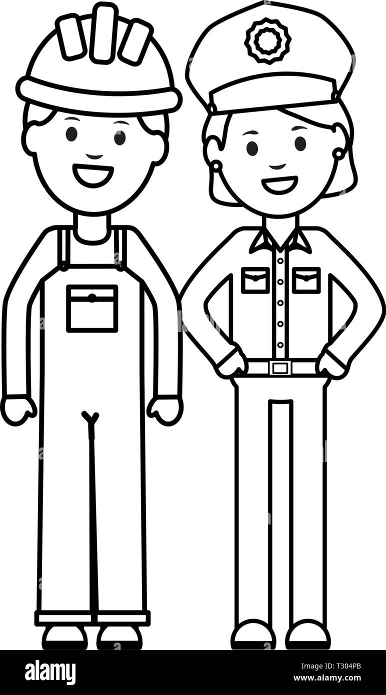 community helpers coloring pages police officer