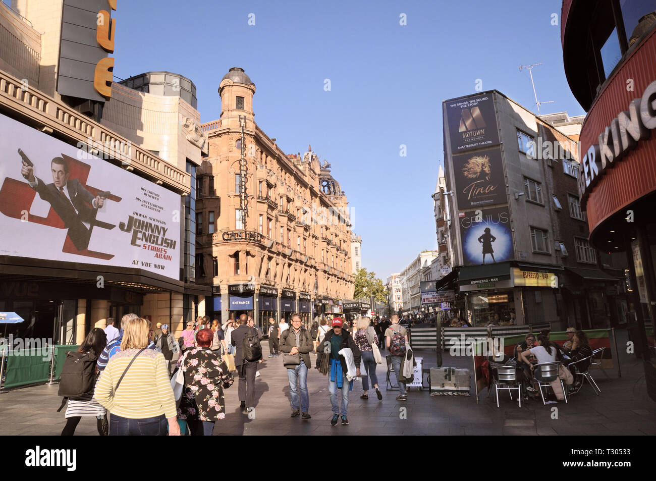 Leicester Square, West End, London, England, UK Stock Photo