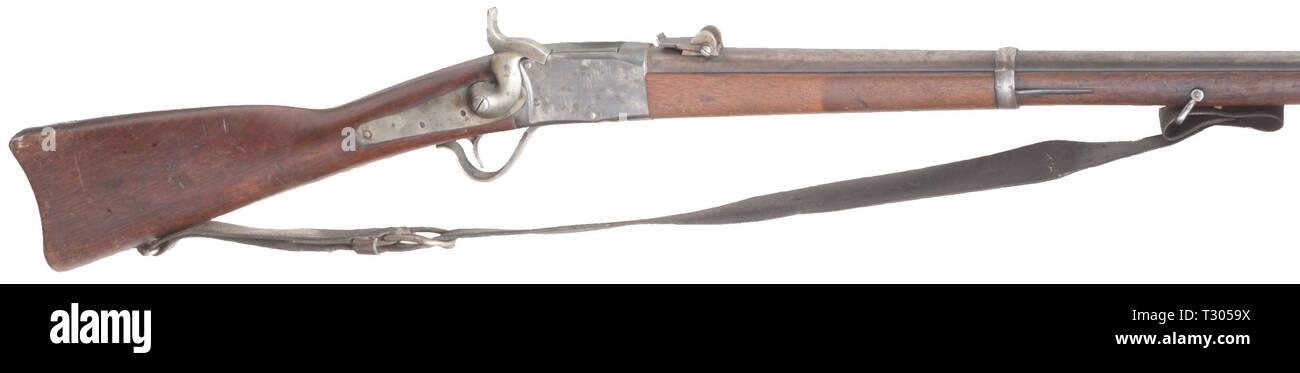 SERVICE WEAPONS, sniper rifle M 1862/67 (Peabody), calibre 10,4 mm, number 12917, Additional-Rights-Clearance-Info-Not-Available Stock Photo