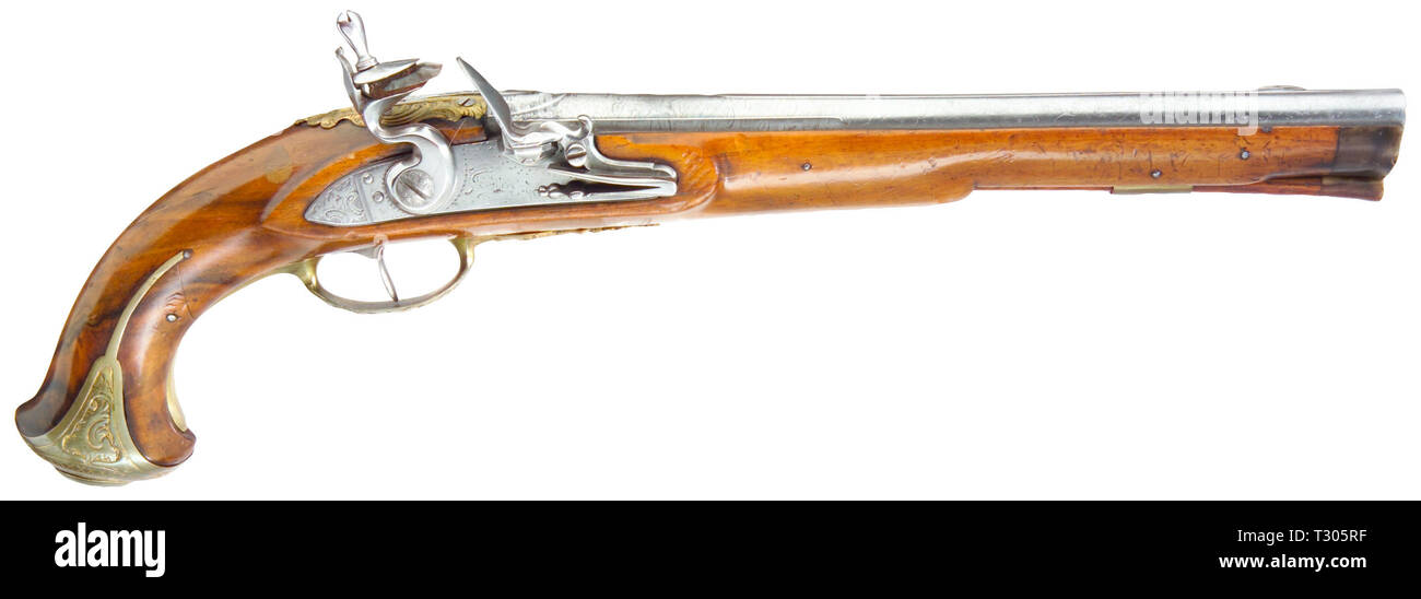 Small arms, pistols, flintlock pistol, German, circa 1820, Additional-Rights-Clearance-Info-Not-Available Stock Photo