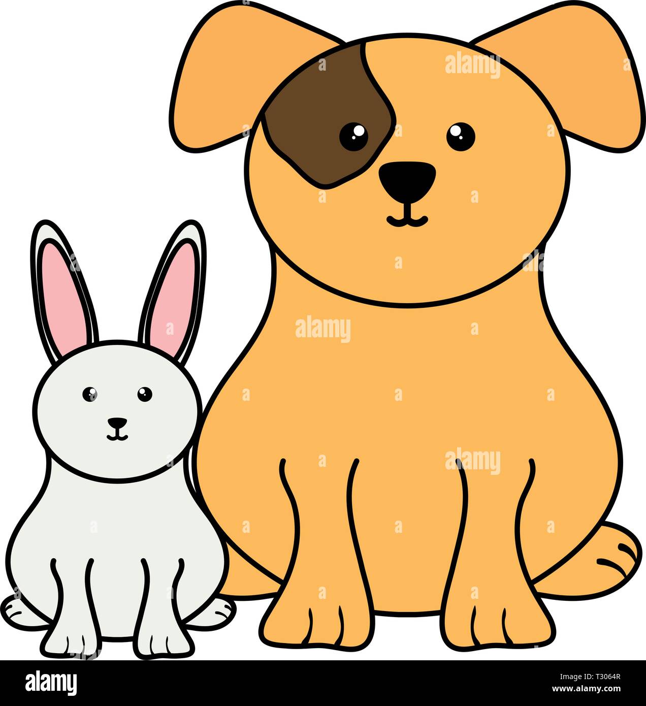 Bunny dog easter Stock Vector Images - Alamy