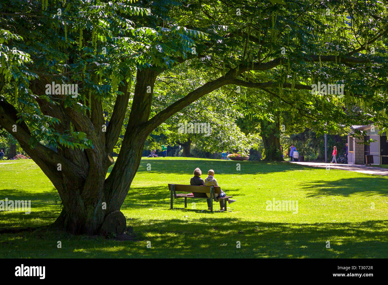 Planten un Blomen (Plants and Flowers in English) park in the center