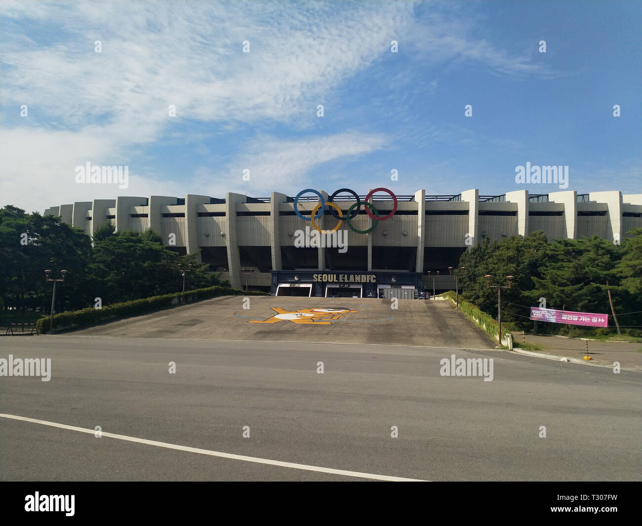 SEOUL, SOUTH KOREA AUGUST 19, 2018 The Seoul Olympic Stadium, also