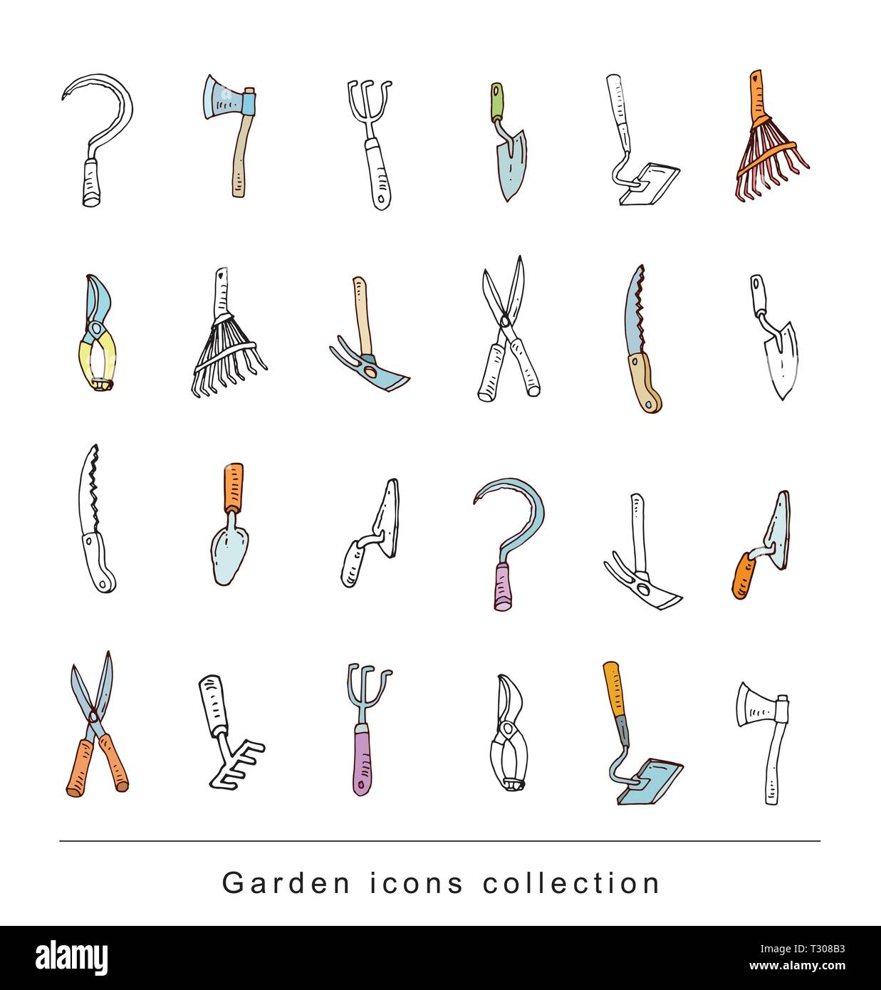 Gardening Tools, illustration vector Stock Vector Image & Art Alamy