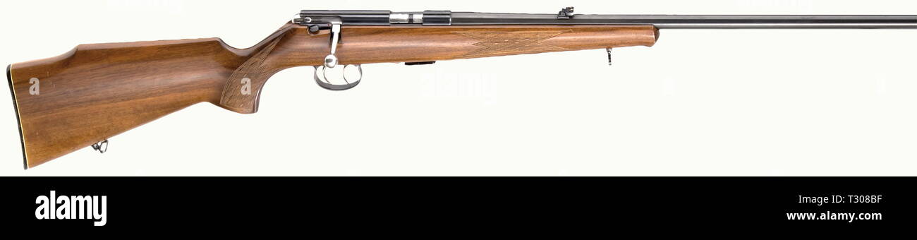 Civil long arms, modern systems, repeating rifle Anschuetz model 1415/16, calibre 22 lr, number 988661, Additional-Rights-Clearance-Info-Not-Available Stock Photo