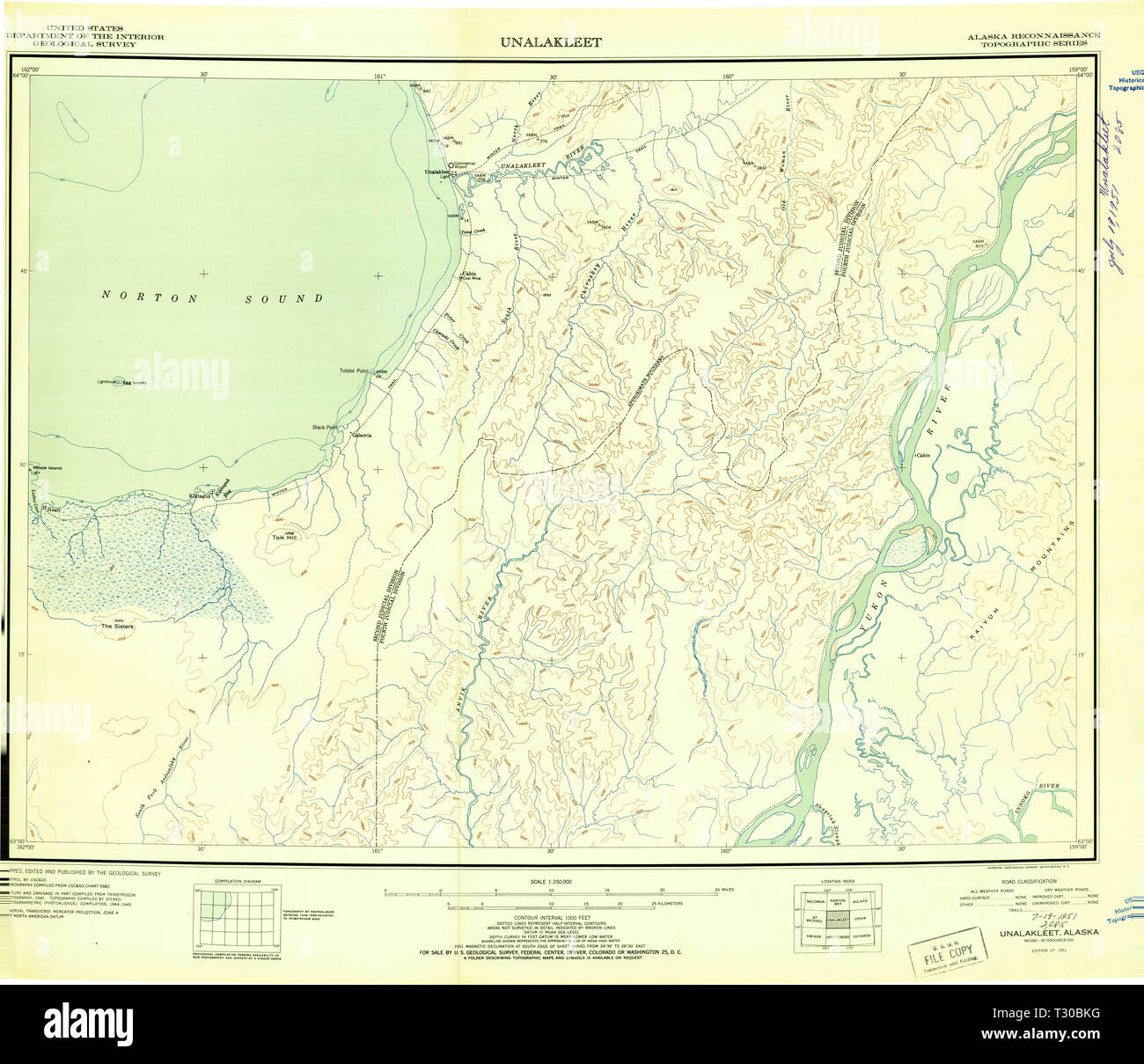 Map of unalakleet hires stock photography and images Alamy