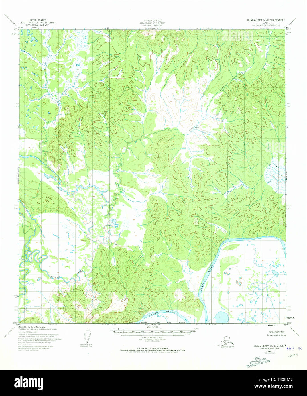 Unalakleet map hires stock photography and images Alamy