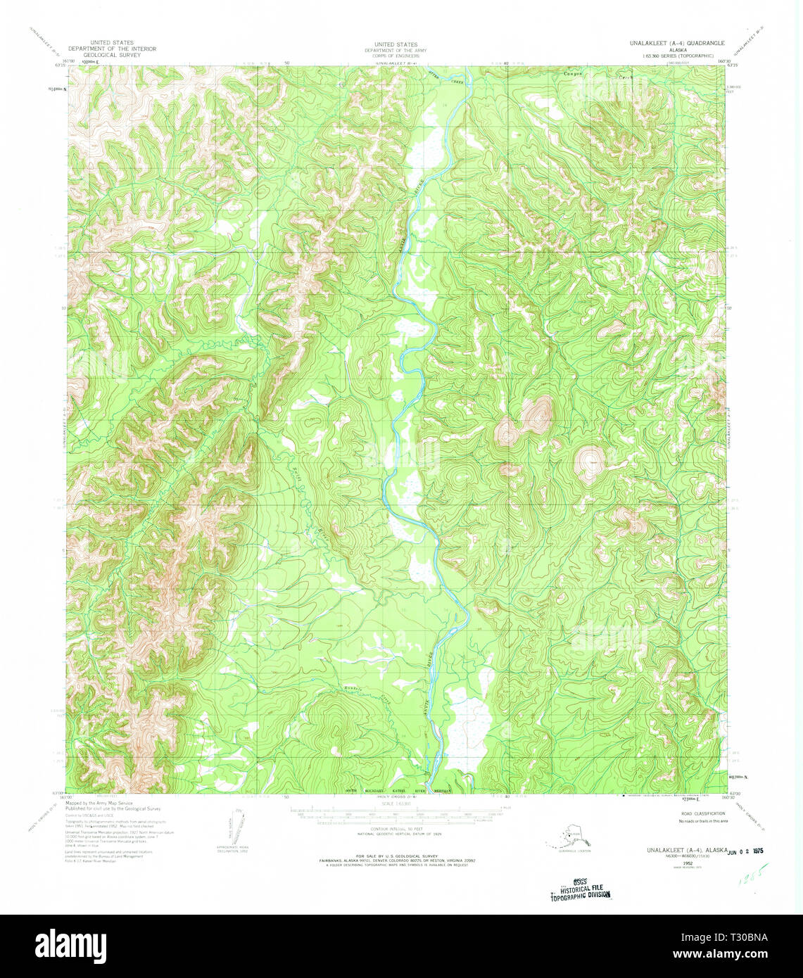 Unalakleet alaska map Cut Out Stock Images & Pictures Alamy