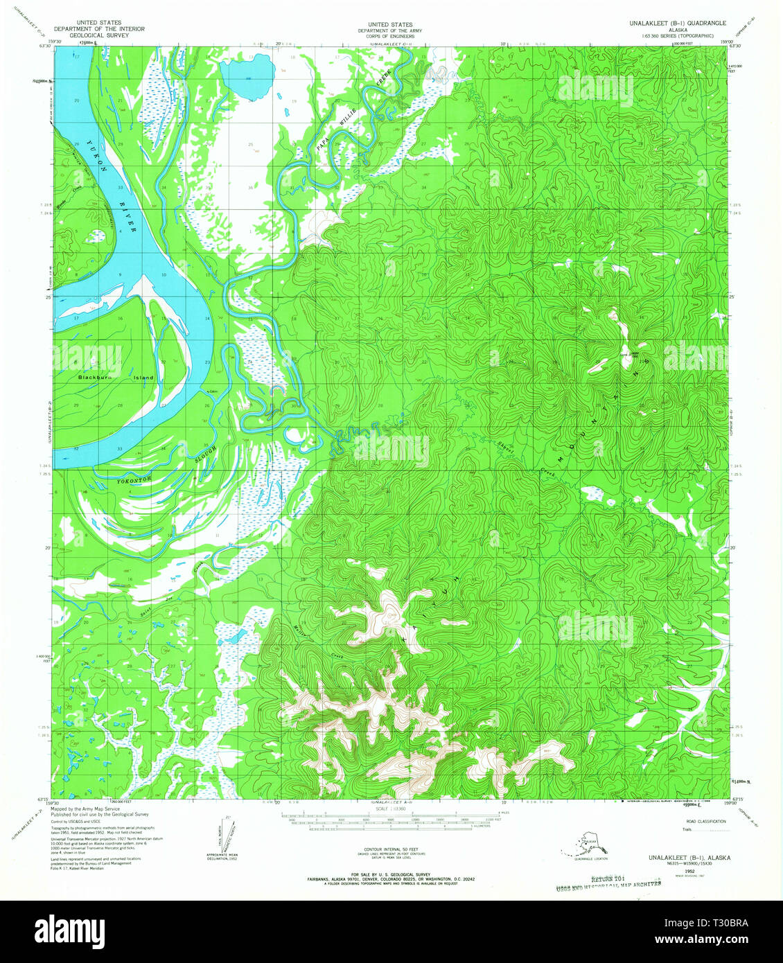Unalakleet map hires stock photography and images Alamy