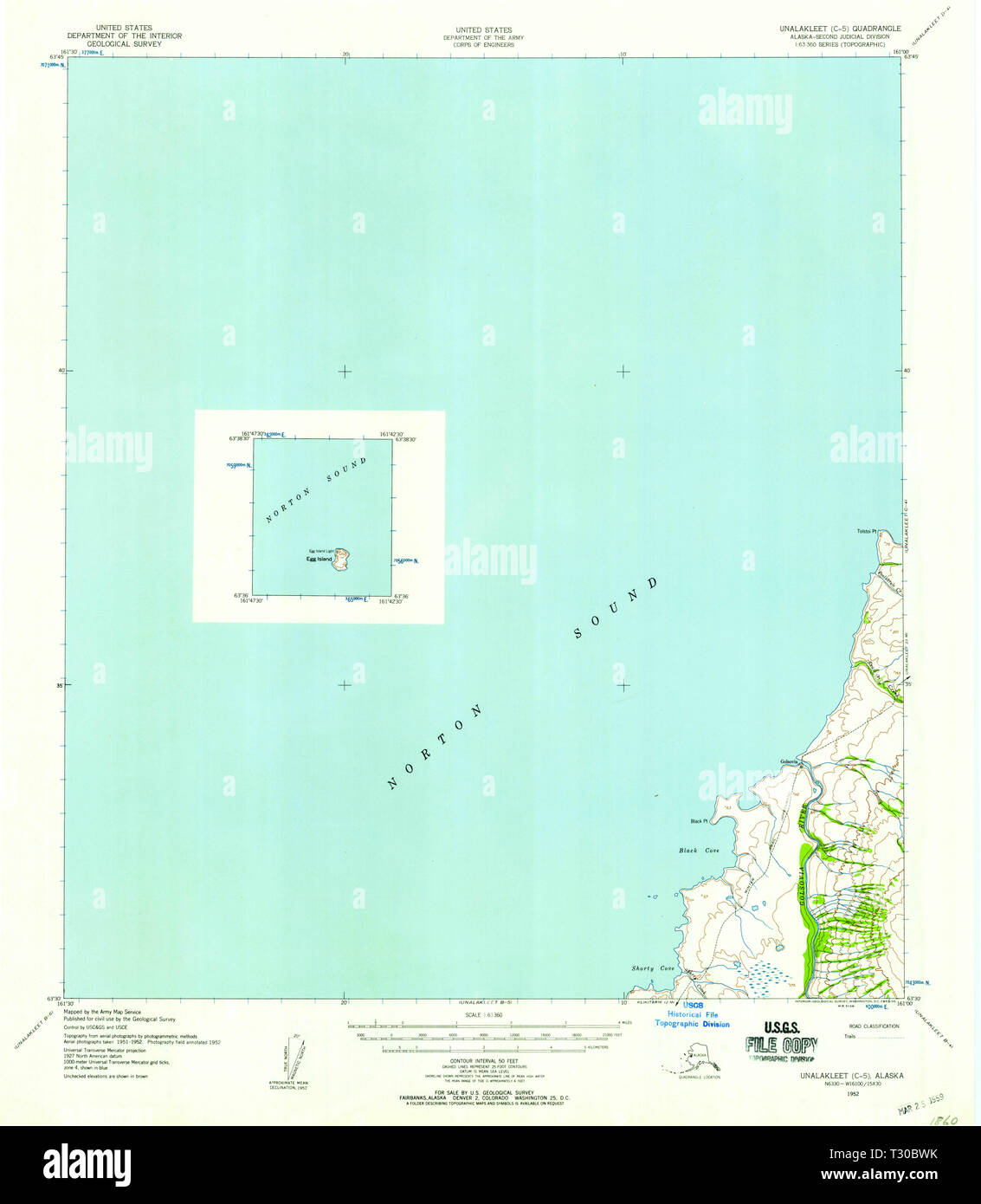 Unalakleet map hires stock photography and images Alamy