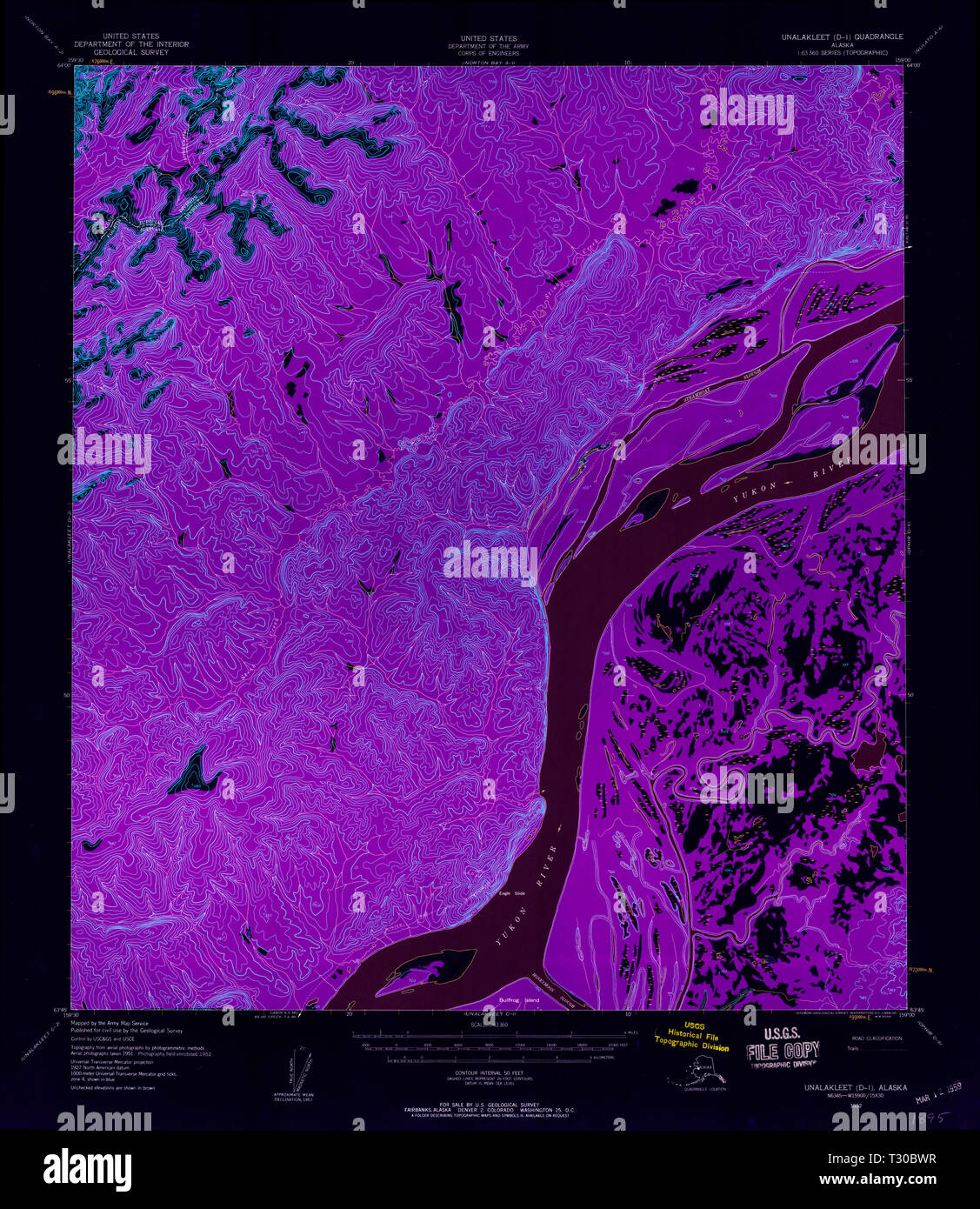 Unalakleet map hires stock photography and images Alamy