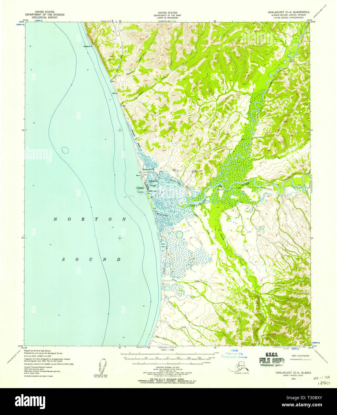 Unalakleet map hires stock photography and images Alamy