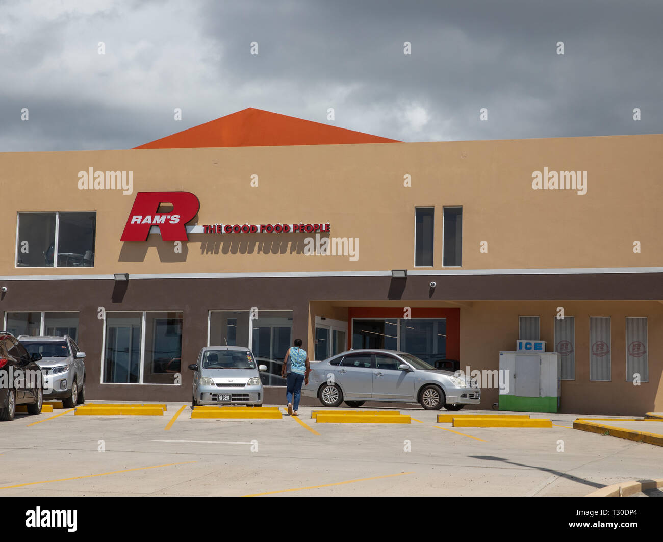 Rams supermarket in St Kitts, The Caribbean Stock Photo Alamy