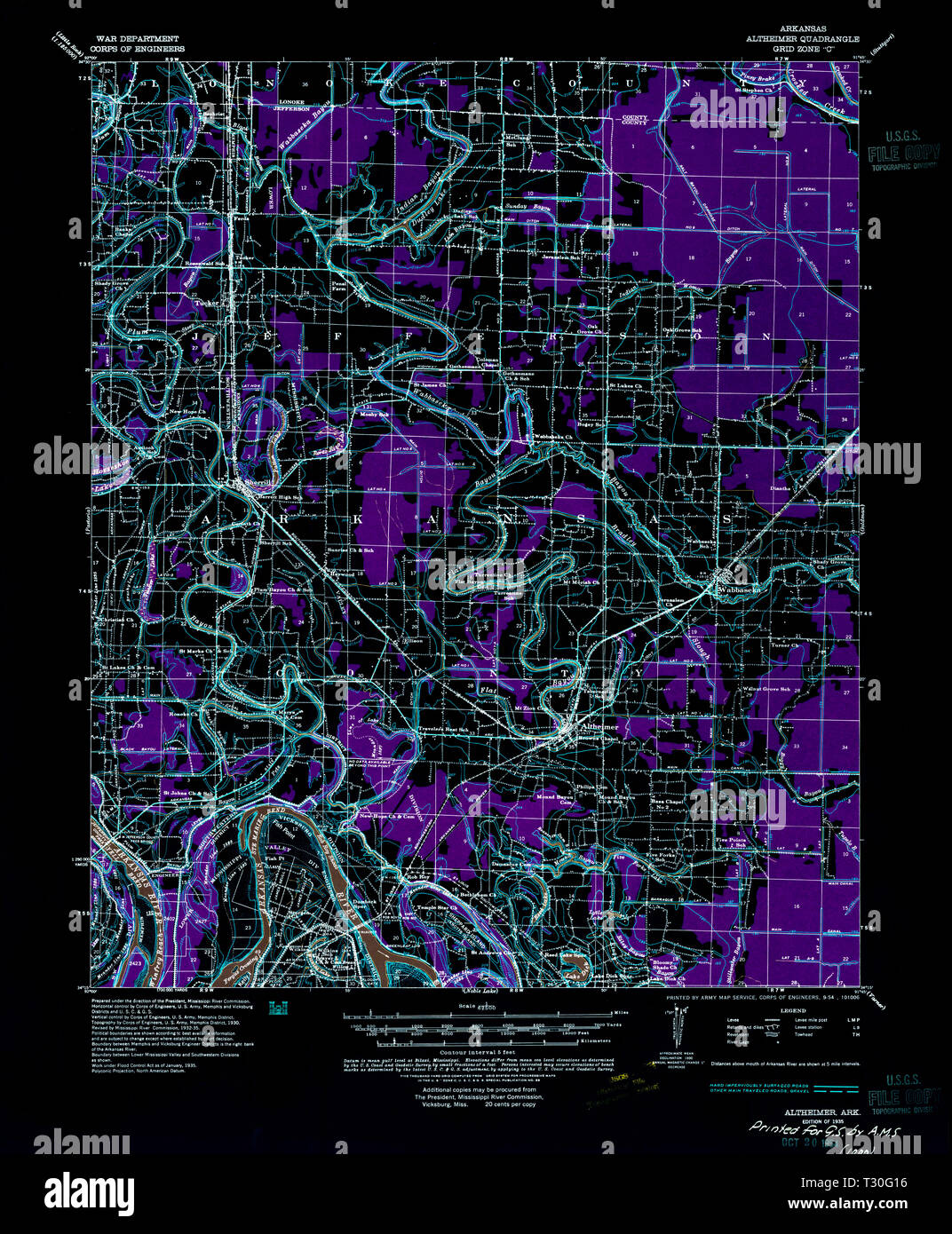 Map of altheimer hires stock photography and images Alamy