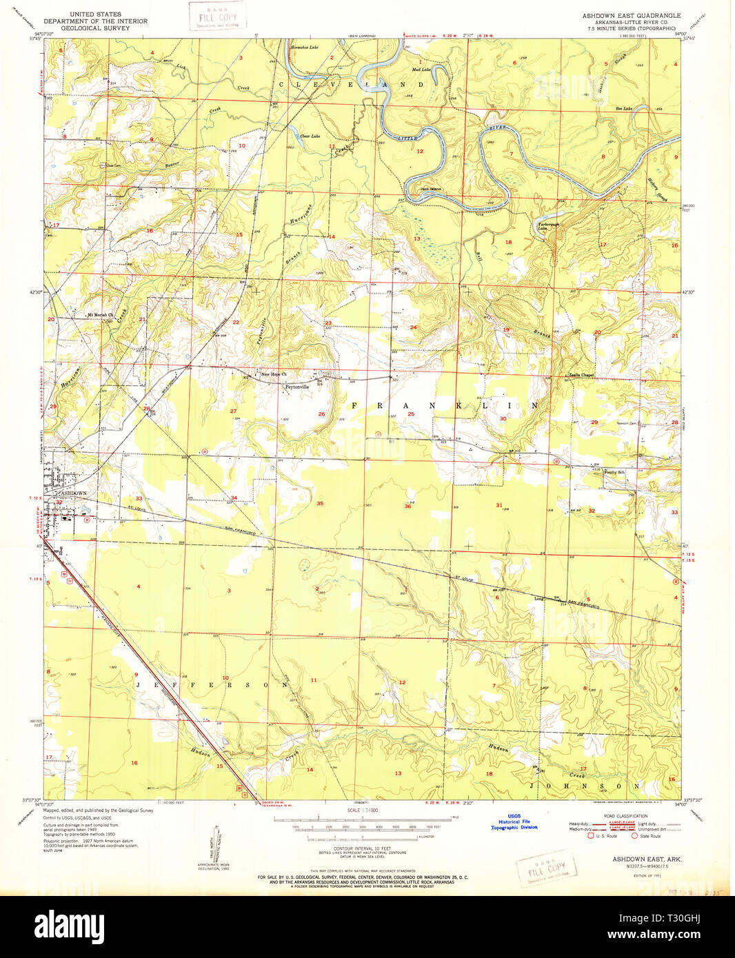 Ashdown arkansas map hires stock photography and images Alamy