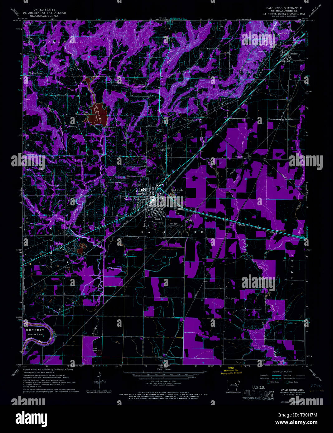 Map of bald knob hires stock photography and images Alamy