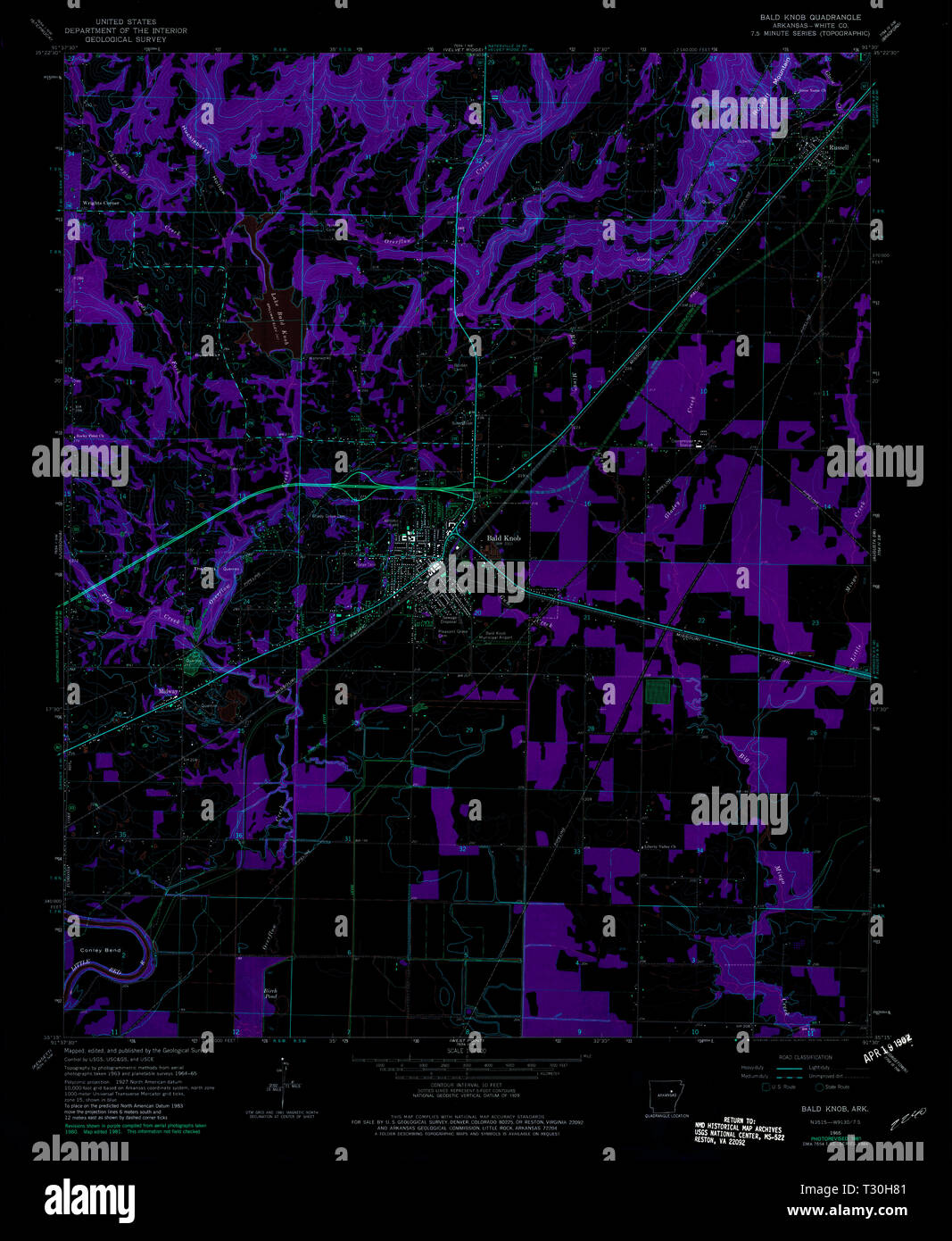 Bald knob arkansas map hires stock photography and images Alamy
