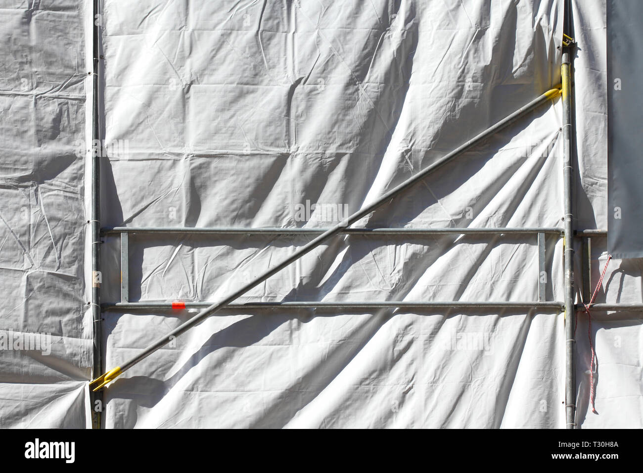 Tarpaulin, construction site, scaffolding, background, wallpaper