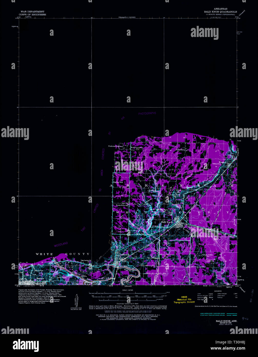 Map of bald knob hires stock photography and images Alamy