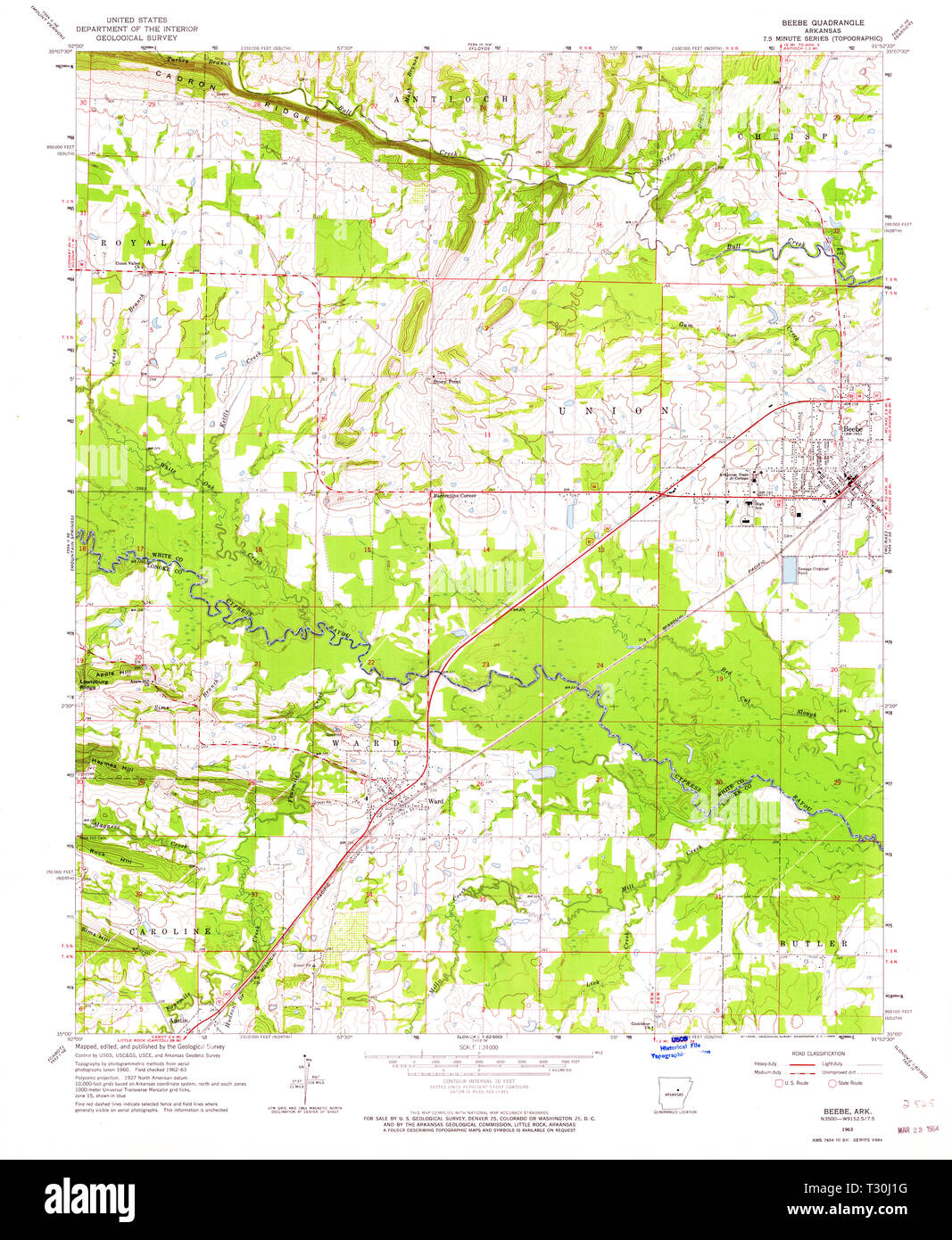 Beebe arkansas map Cut Out Stock Images & Pictures Alamy