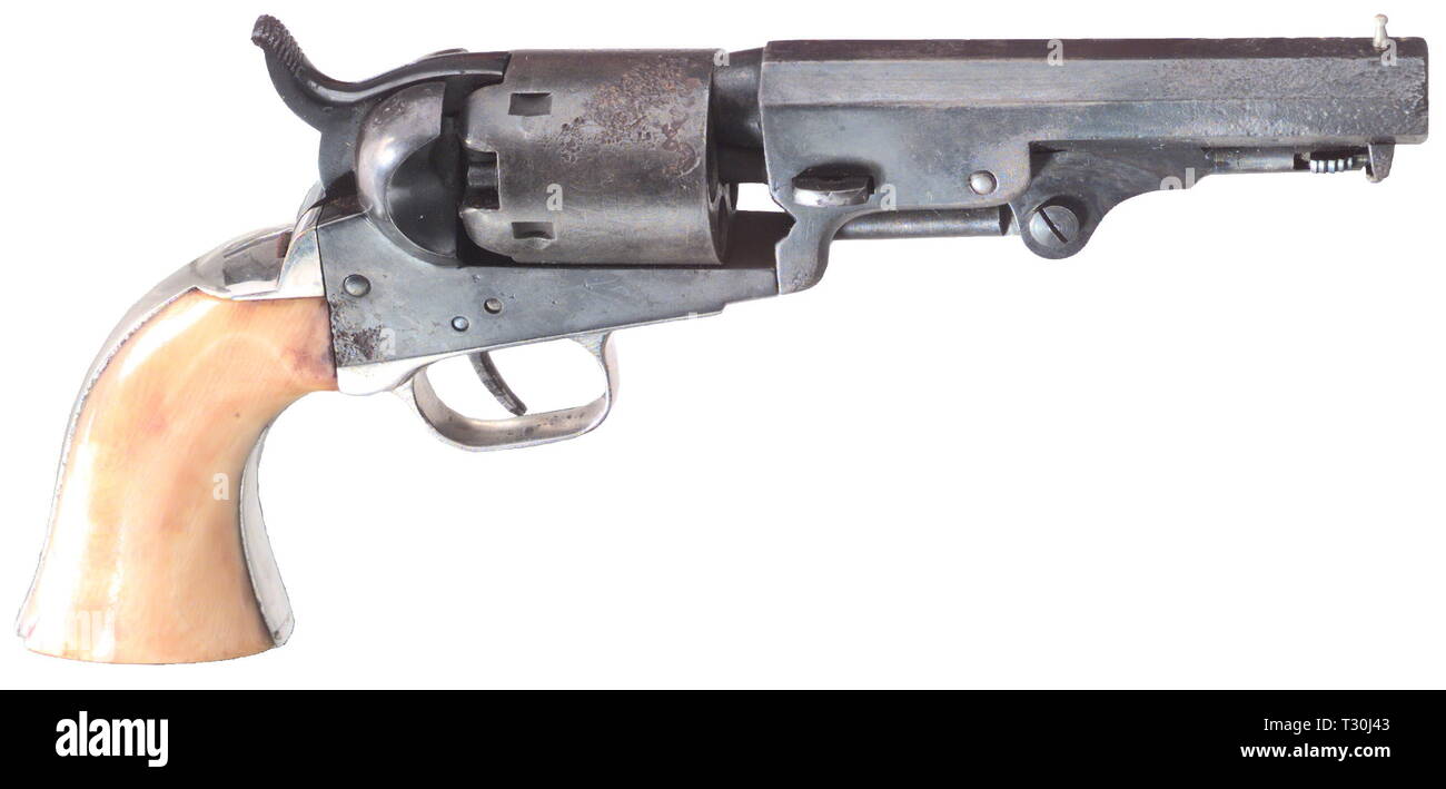 Small arms, revolver, Colt Pocket 1849, Additional-Rights-Clearance-Info-Not-Available Stock Photo
