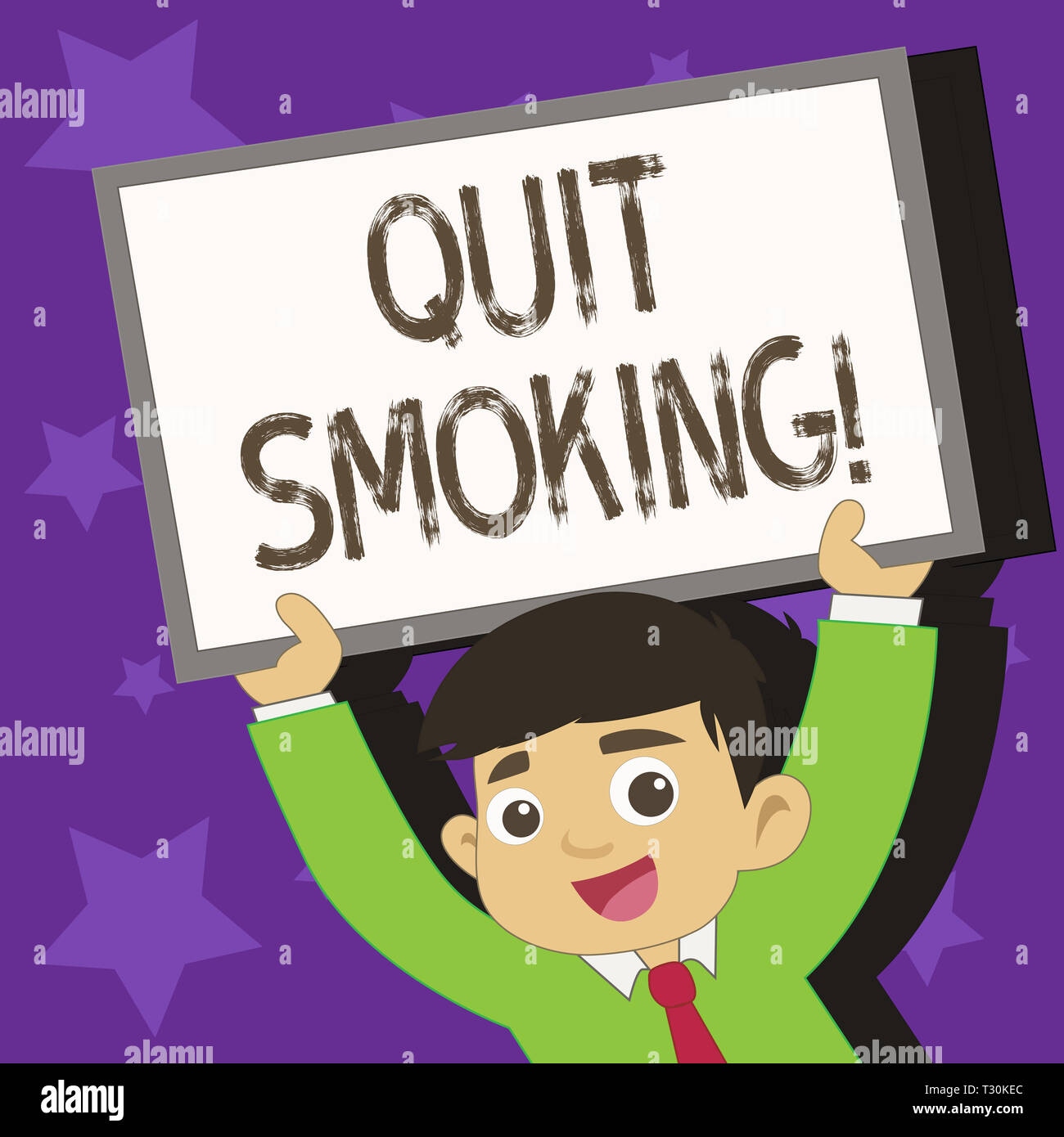 Conceptual hand writing showing Quit Smoking. Concept meaning process
