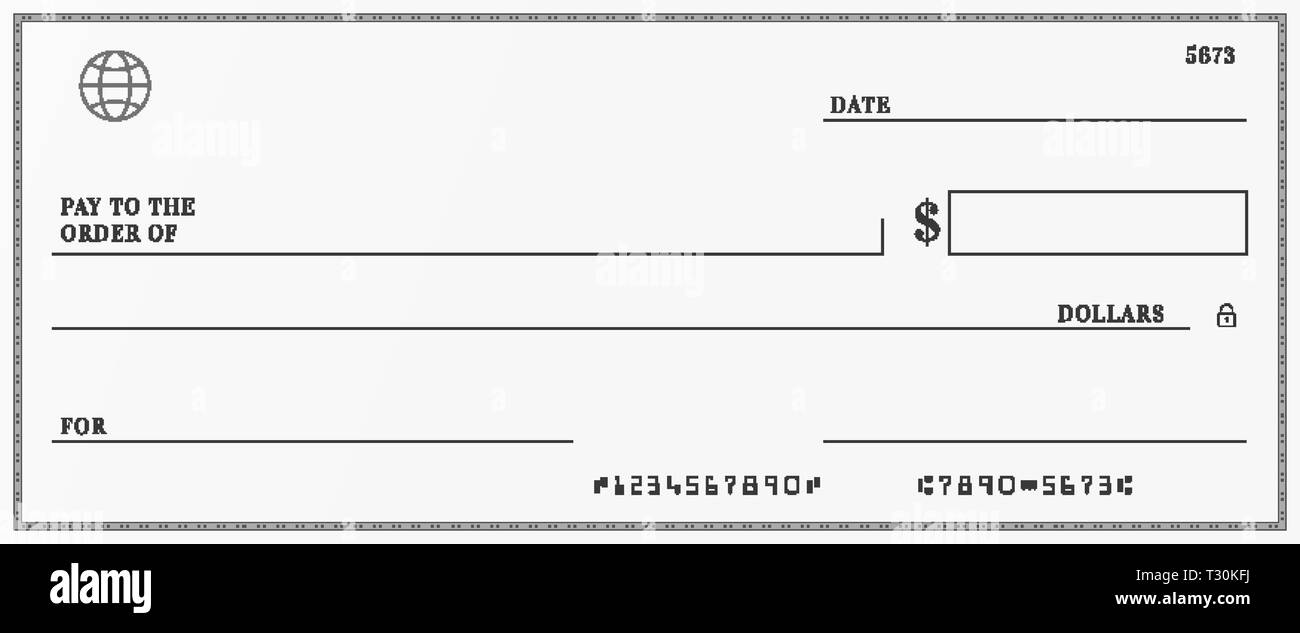 bank check template