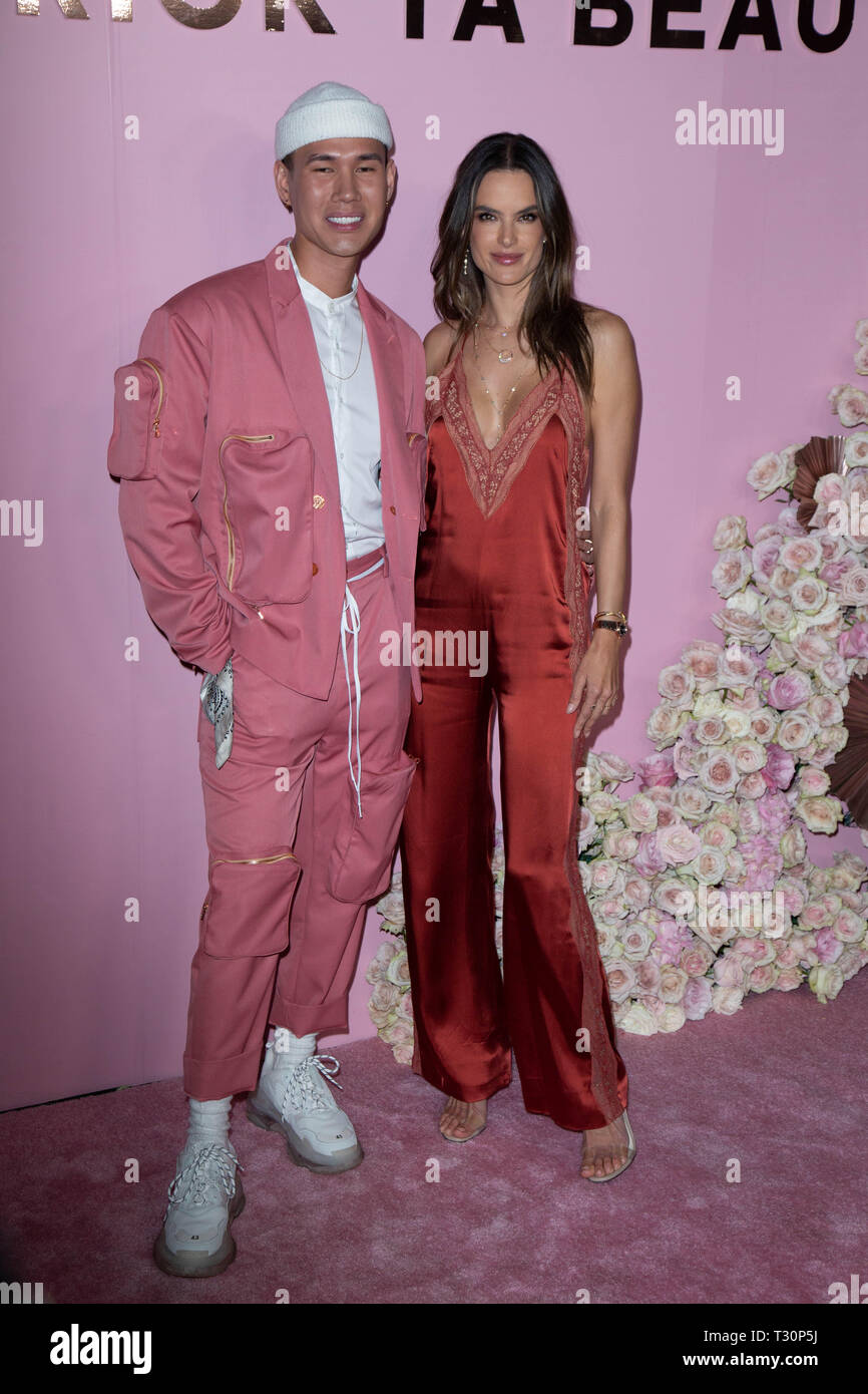 Los Angeles, USA. 30th Jan, 2019. Patrick Ta and Alessandra Ambrosio attend the launch of Patrick Ta's Beauty Collection at Goya Studios on April 04, 2019 in Los Angeles, California. Credit: The Photo Access/Alamy Live News Stock Photo