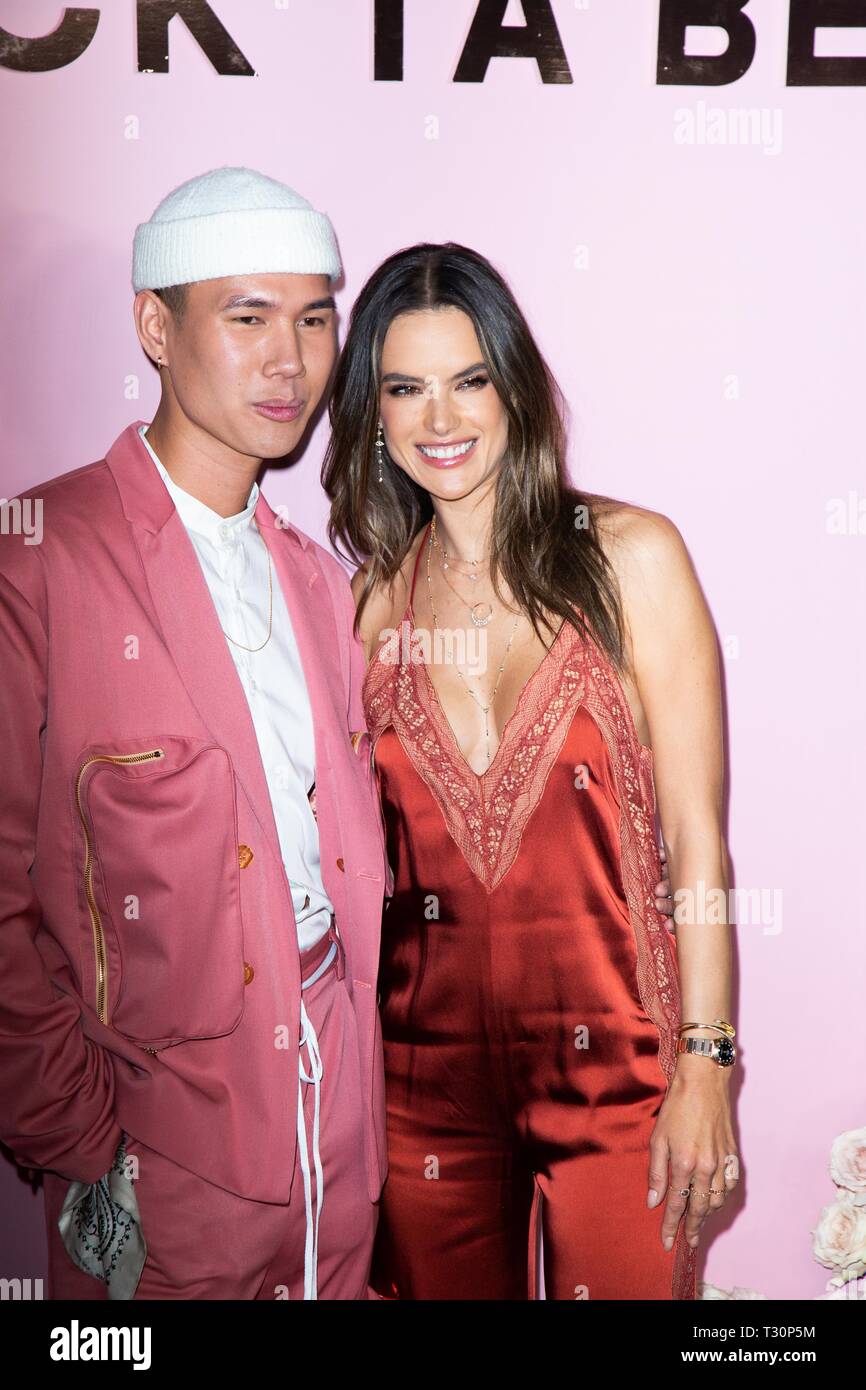 Los Angeles, USA. 30th Jan, 2019. Patrick Ta and Alessandra Ambrosio attend the launch of Patrick Ta's Beauty Collection at Goya Studios on April 04, 2019 in Los Angeles, California. Credit: The Photo Access/Alamy Live News Stock Photo