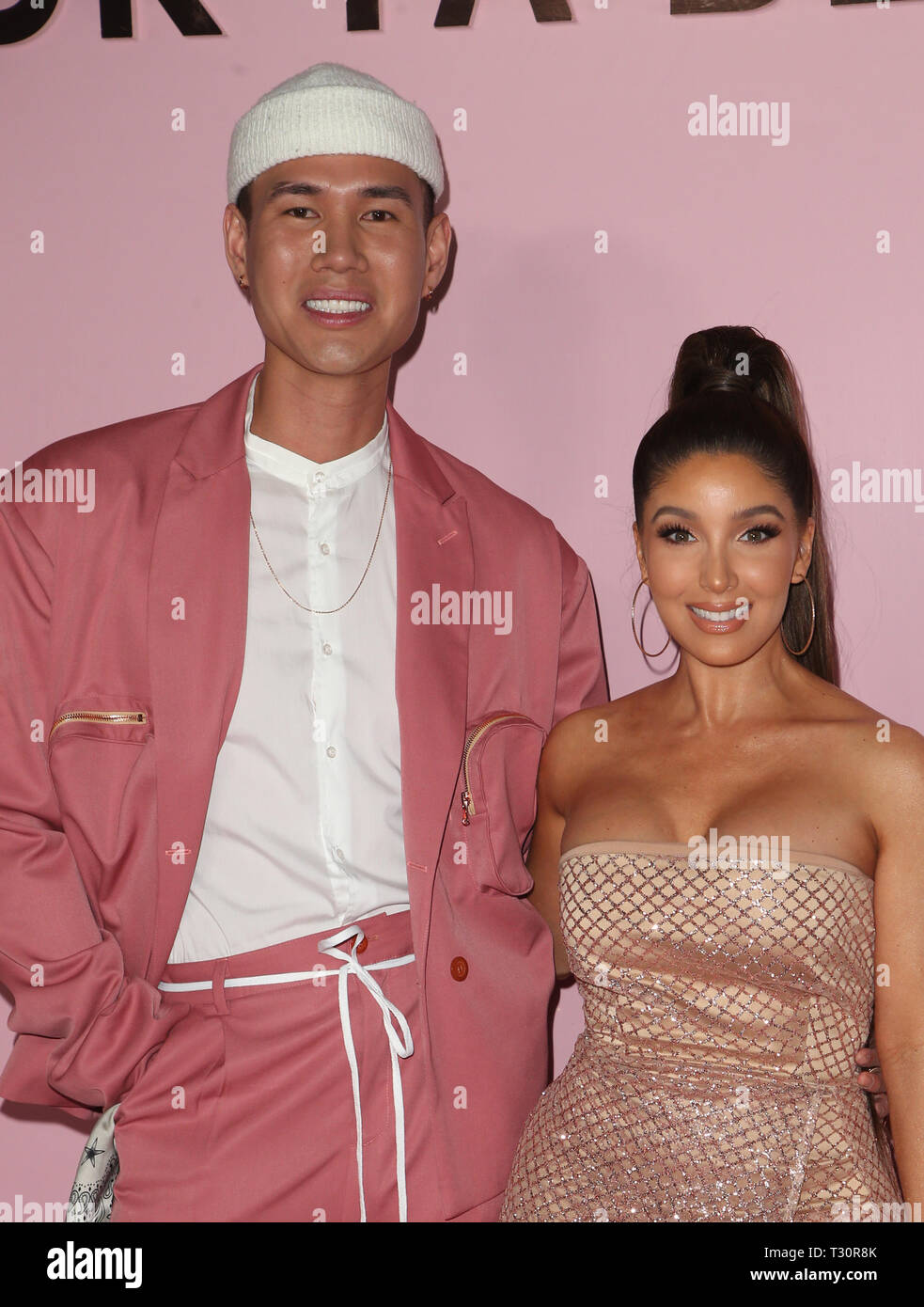 LOS ANGELES, CA -APRIL 4: Patrick Ta, Melissa Molinaro, at the Patrick