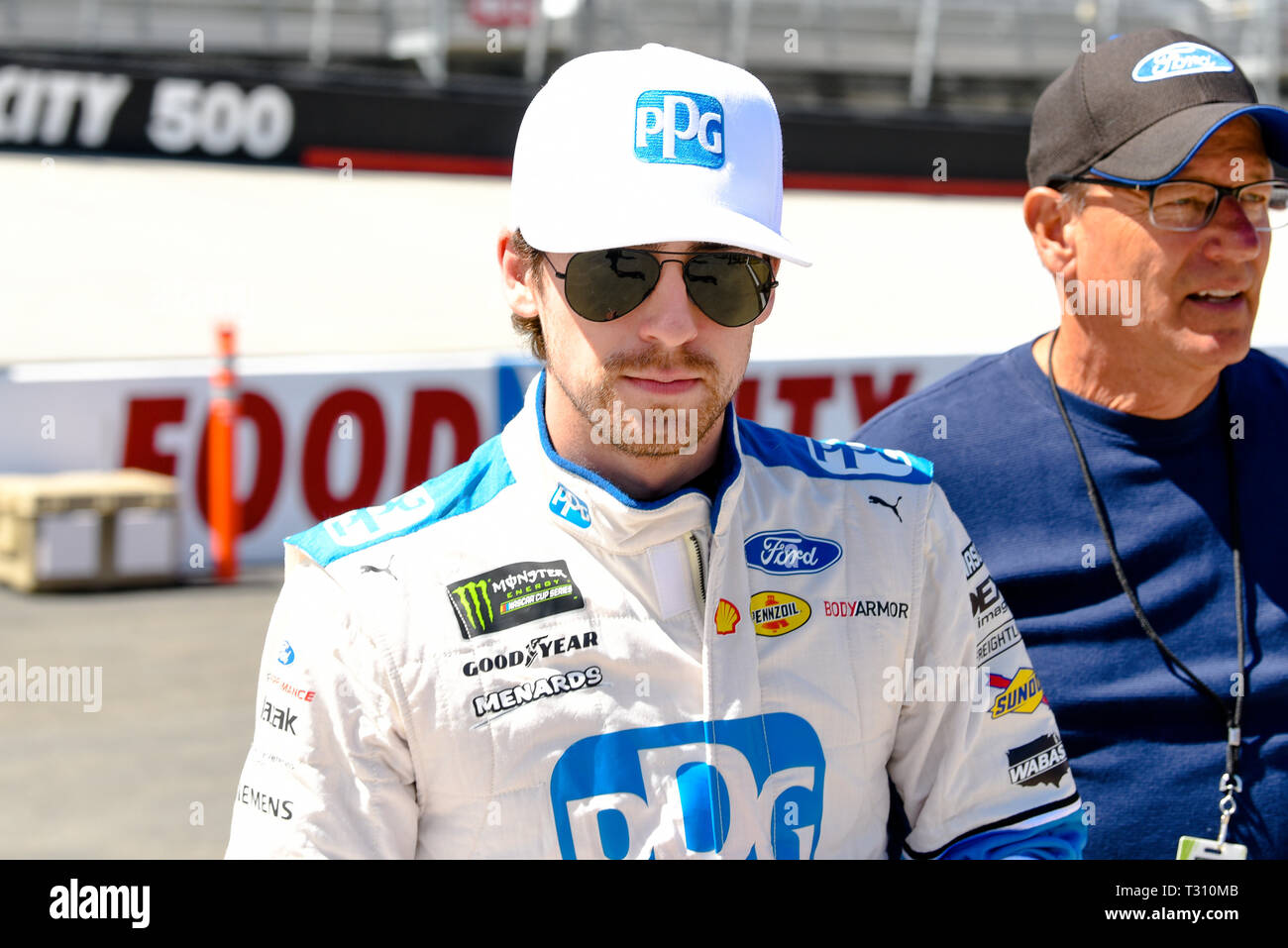 April 5, 2019 - NASCAR Monster Energy Cup Driver RYAN BLANEY on April 5, 2019 at Bristol Motor Speedway in Bristol, Tennessee Credit: Ed Clemente/ZUMA Wire/Alamy Live News Stock Photo