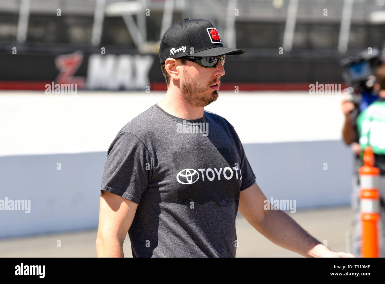 April 5, 2019 - NASCAR Monster Energy Cup Driver KYLE BUSCH on April 5, 2019 at Bristol Motor Speedway in Bristol, Tennessee Credit: Ed Clemente/ZUMA Wire/Alamy Live News Stock Photo