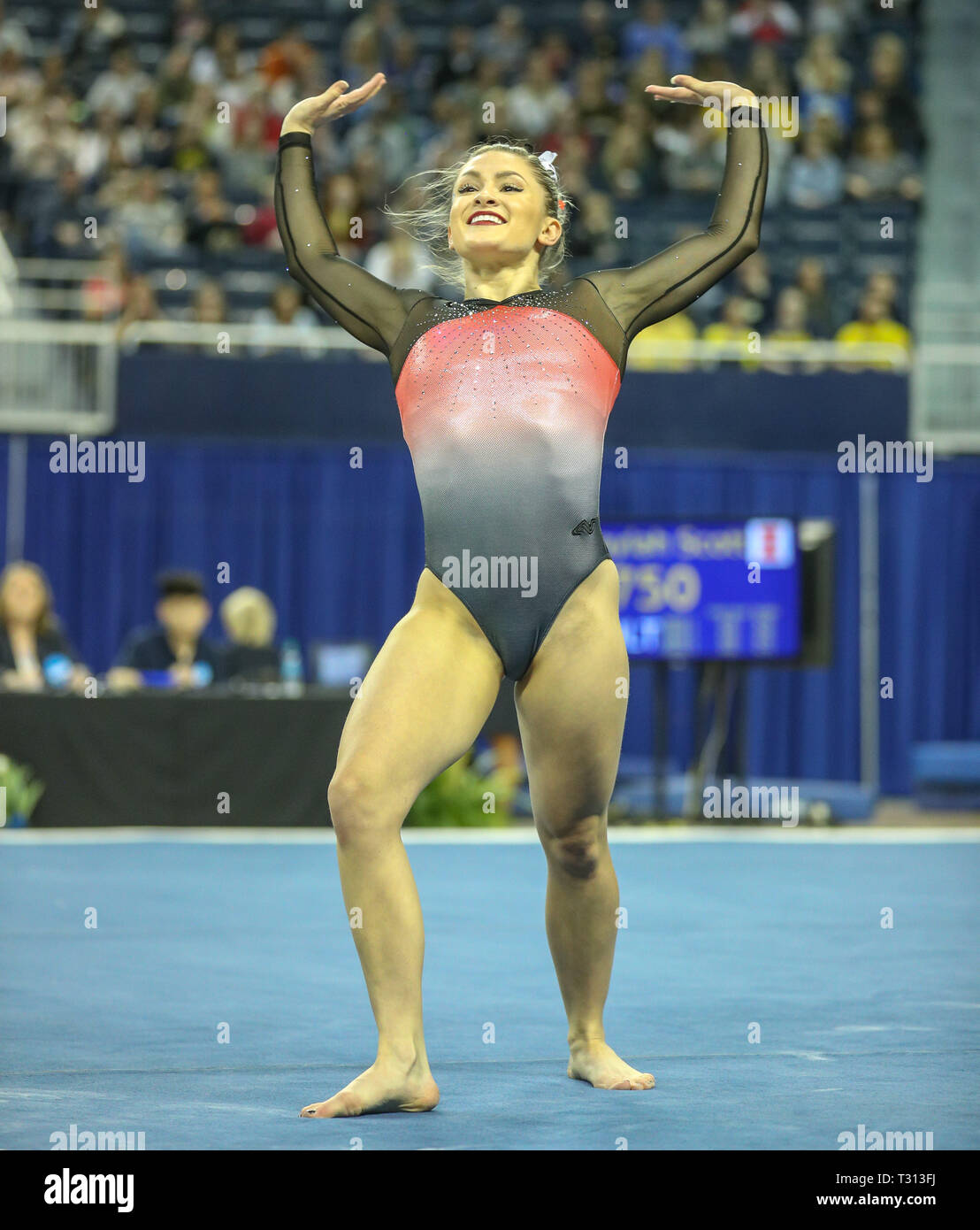 Ann Arbor, MI, USA. 5th Apr, 2019. NIU's Anna Martucci performs on the