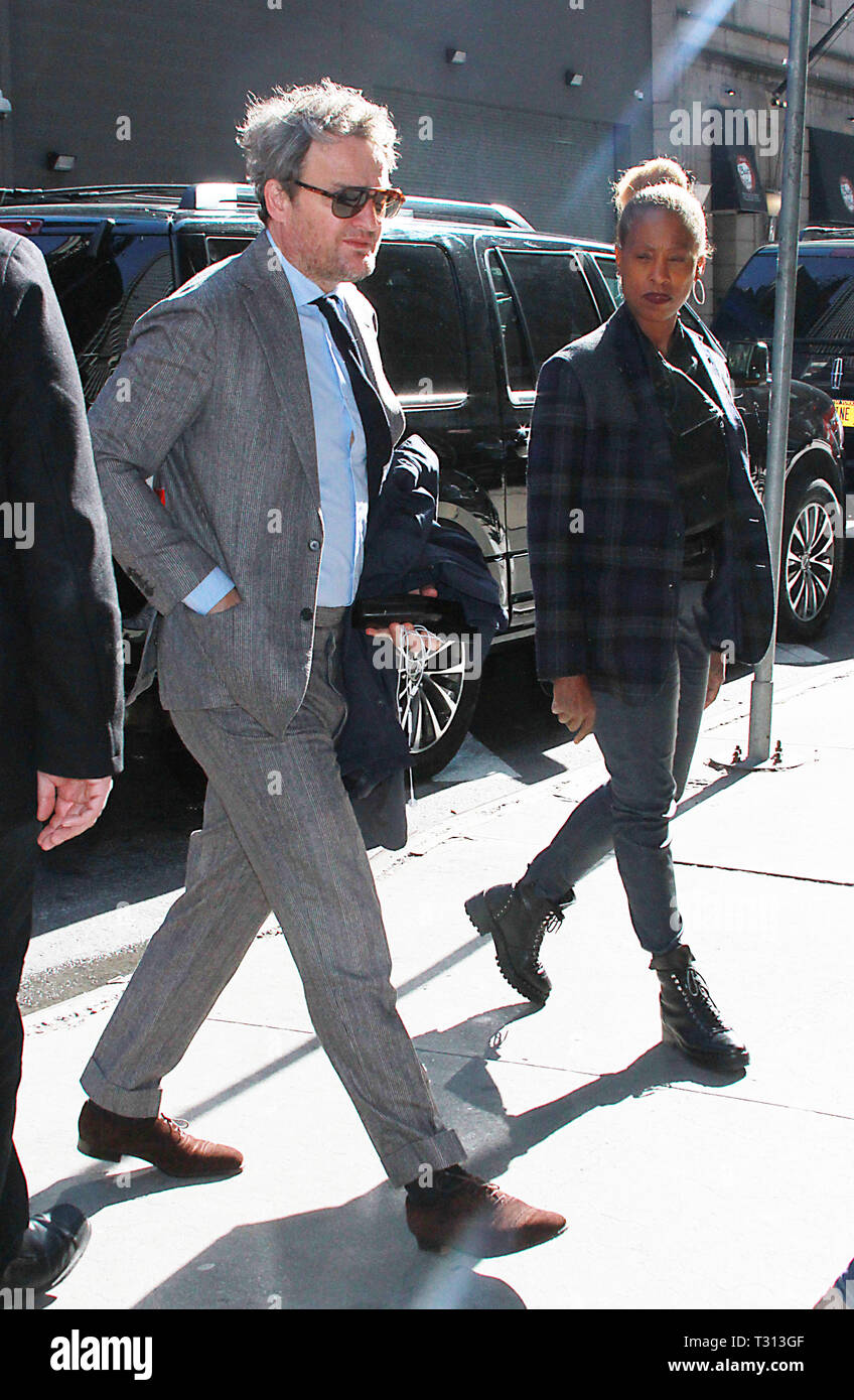 New York, USA. 04th Apr, 2019. April. 04, 2019 Jason Clarke at Strahan & Sara to talk about new movie Pet Sematary in New York April 04, 2019 Credit:Credit:RW/MediaPunch Credit: MediaPunch Inc/Alamy Live News Stock Photo