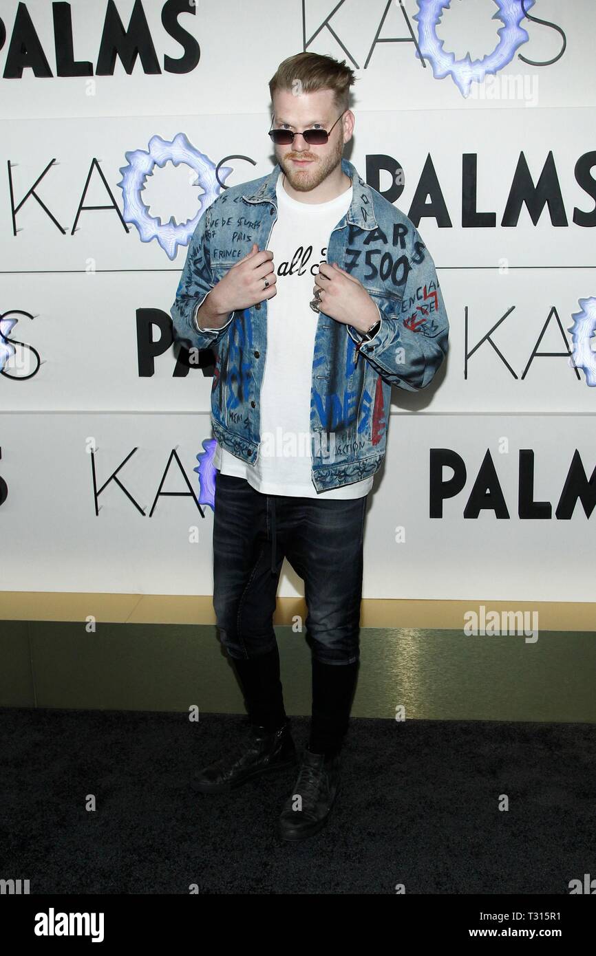 Las Vegas NV USA. 5th Apr 2019. Scott Hoying of Pentatonix at