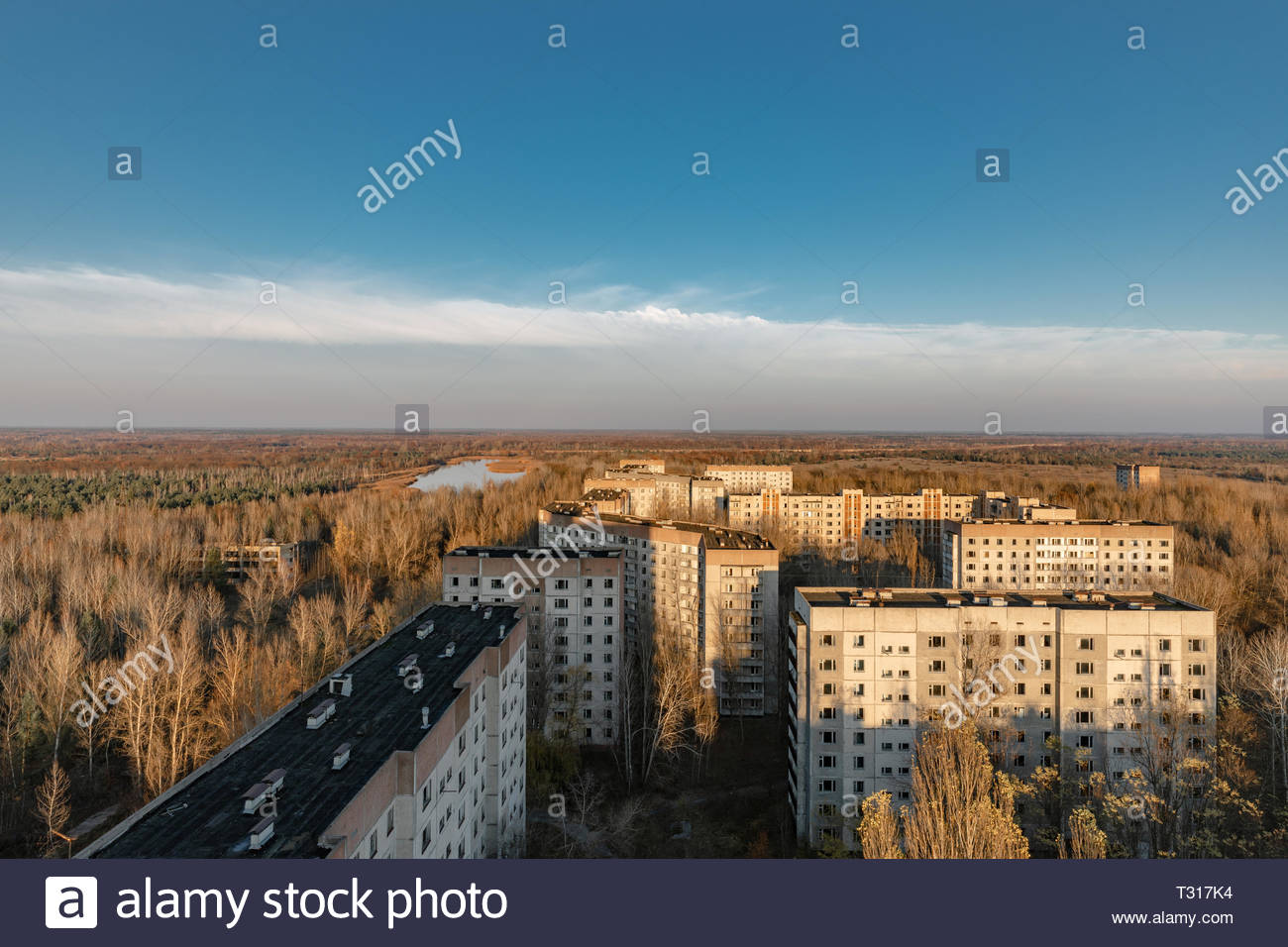 An Abandoned Cityscape In Pripyat Chernobyl Exclusion Zone 2019 Stock Photo Alamy