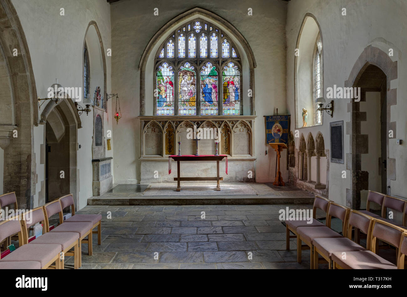 Interior Of The Parish Church Of St Nicholas In The Village