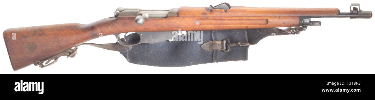 SERVICE WEAPONS, carbine M 95 number3, calibre 6,5x53R, number 317Y, manufactured Hembrug 1916, Editorial-Use-Only Stock Photo