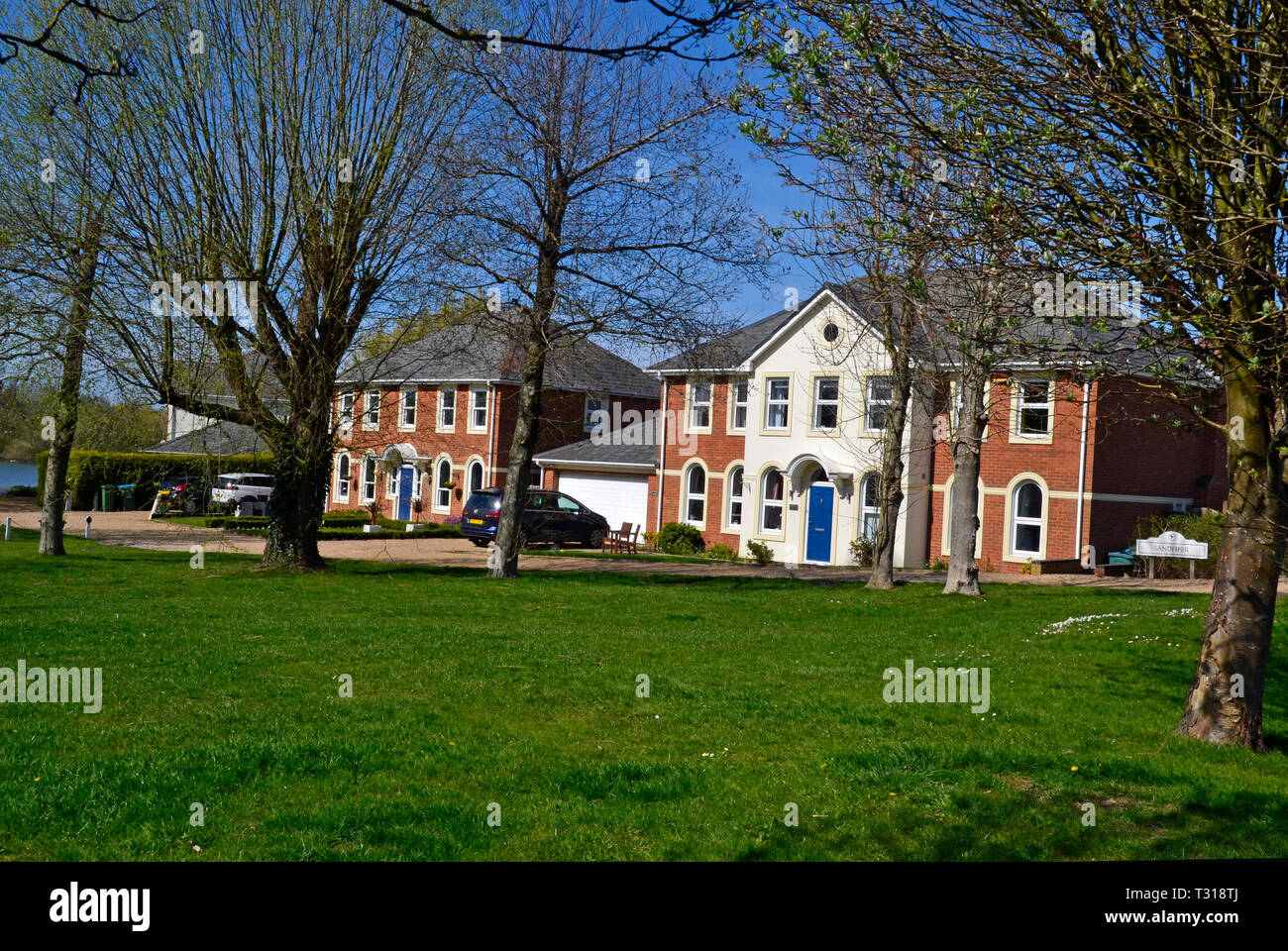 Houses on Watermead, Aylesbury, Buckinghamshire, UK Stock Photo Alamy