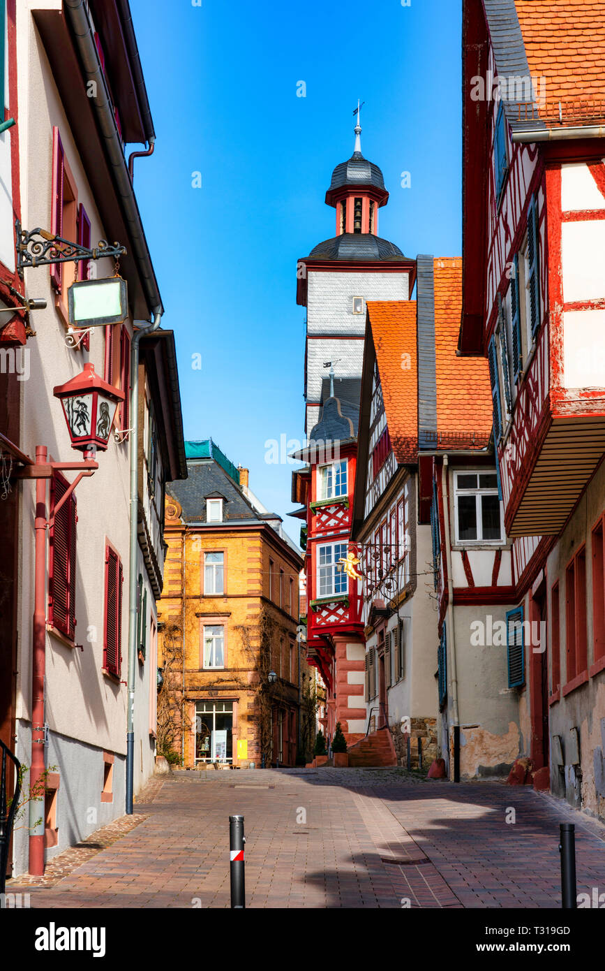 Heppenheim on the Bergstrasse in Germany Stock Photo