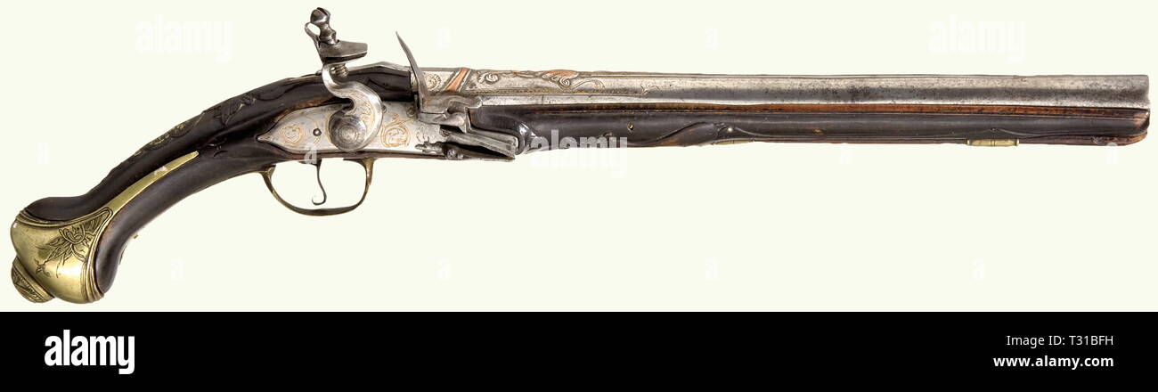 Small arms, flintlock pistol, Ottoman Empire, Balkans, early 19th century, Additional-Rights-Clearance-Info-Not-Available Stock Photo
