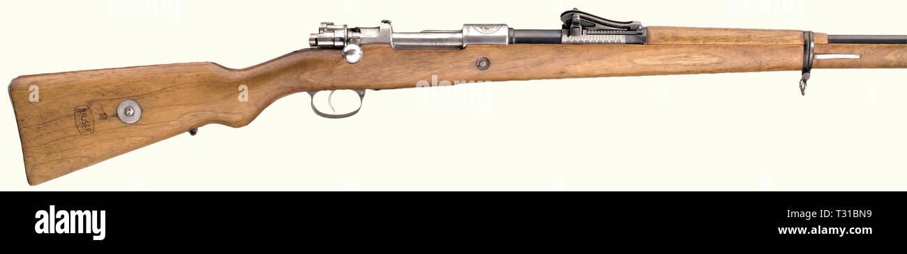 SERVICE WEAPONS, PERU, rifle Mauser model 1909, calibre 7,65 Arg, number 22976, Additional-Rights-Clearance-Info-Not-Available Stock Photo