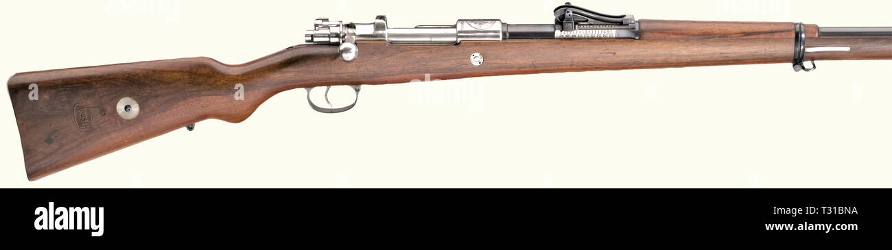 SERVICE WEAPONS, PERU, rifle Mauser model 1909, calibre 7,65 Arg, number 6328, Additional-Rights-Clearance-Info-Not-Available Stock Photo